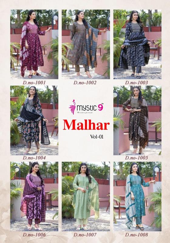 MYSTIC-9-MLHAR-VOL-1-CHANDERI-MODAL-FOIL-PRINT-WITH-EMBROIDERY-TAPLA-WORK-PURE-CHANDERI-SEQUENCE-DUPATTA-KURTI-PANT-DUPATT-CATALOGUE-12