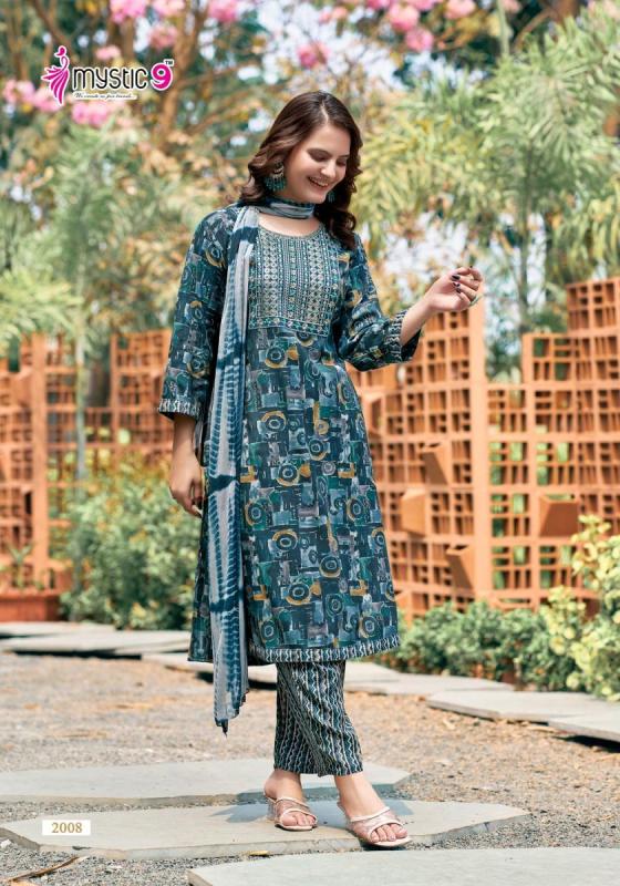 MYSTIC-9-RAYON-CAPSULE-STRIGHT-CUT-KURTI-PANT-CATLOG-3