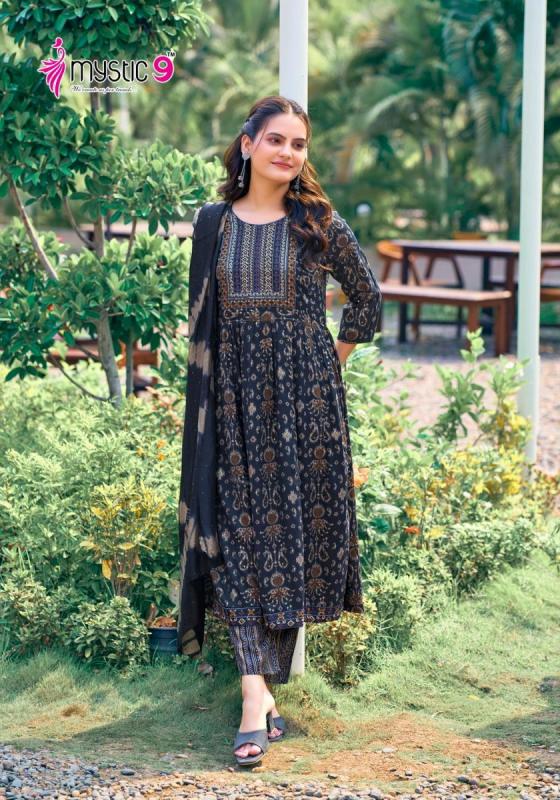 MYSTIC-9-SARA-VOL-4-TWO-RAYON-FOIL-PRINT-NYRA-CUT-WITH-EMBROIDERY-WORK-READYMADE-DRESS-CATALOGUE-6