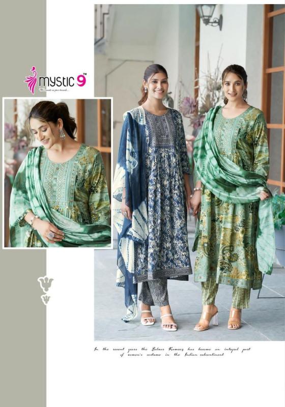 MYSTIC-9-SIMRAN-VOL-3-HEAVY-REYON-PRINT-NYRA-CUT-WITH-EMBROIDERY-WORK-WITH-PURE-CHANDERI-DUPATTA-KURTI-PANT-DUPATTA-CATALOGUE-12