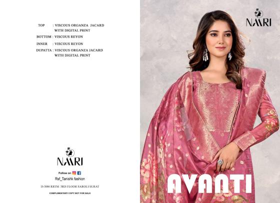 VNAARI-AVANTI-PURE-ORGANZA-SIMER-JACQUARD-WITH-DIGITAL-PRINT-DRESS-MATERIAL-CATALOGUE-2