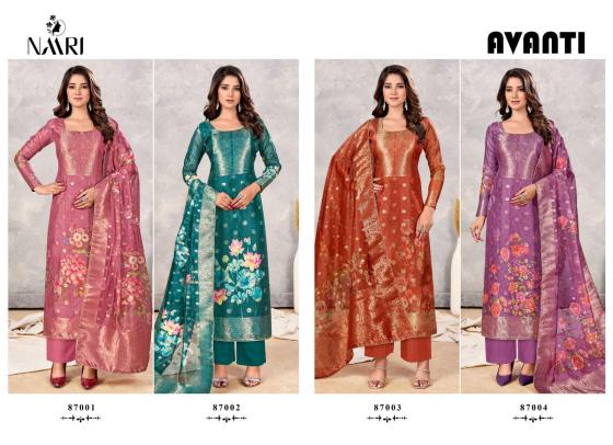 VNAARI-AVANTI-PURE-ORGANZA-SIMER-JACQUARD-WITH-DIGITAL-PRINT-DRESS-MATERIAL-CATALOGUE-9