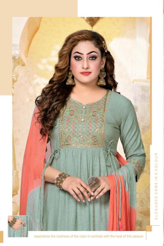 NAIRA-3-H.DOT-HIRWA-SAKHI-HEAVY-BOMBAY-RAYON-LINEN-TOP-PANT-AND-DUPATTA-NAIRA-CUT-FESTIVE-WEAR-KURTIS-WITH-HEAVY-EMBROIDERY-WORK-CATALOGUE-4