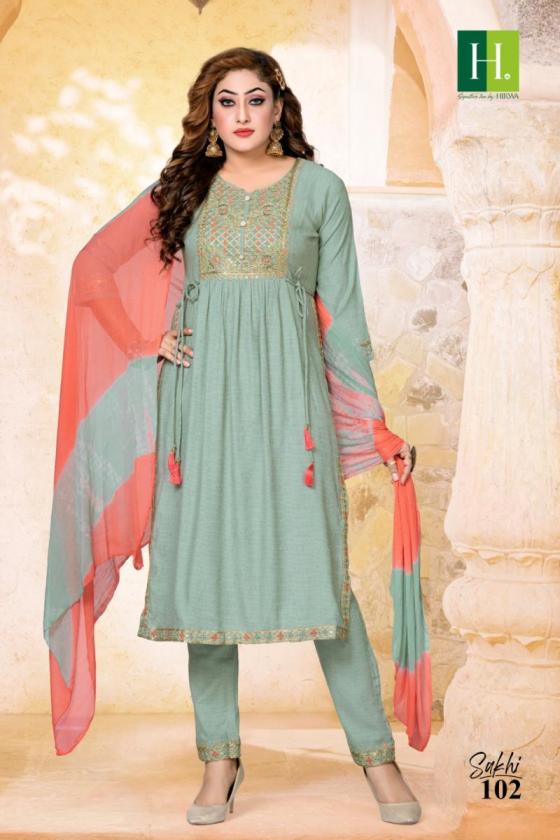 NAIRA-3-H.DOT-HIRWA-SAKHI-HEAVY-BOMBAY-RAYON-LINEN-TOP-PANT-AND-DUPATTA-NAIRA-CUT-FESTIVE-WEAR-KURTIS-WITH-HEAVY-EMBROIDERY-WORK-CATALOGUE-5