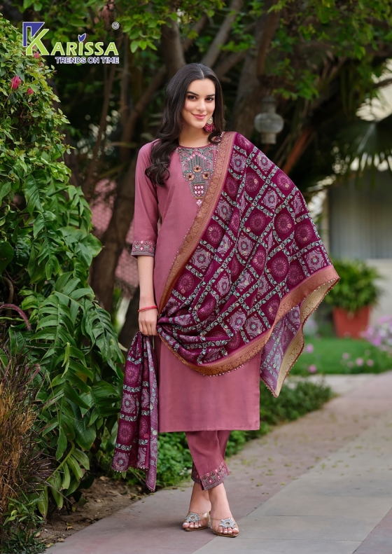 NORA-KARISSA-NORA-VOL-2-LIVA-PREMIUM-PURE-FANCY-VISCOSE-WEAVING-WITH-THREAD-AND-HAND-KHATLI-WORK-KURTI-PANT-DUPATTA-CATALOGUE-6