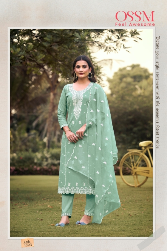 OSSM-GULABI-VOL-2-PURE-COTTON-60X60-HEAVY-EMBROIDERY-WITH-PURE-COTTON-BOTTOM-AND-ORGANZA-WITH-HEAVY-EMBROIDERY-WORK-DUPATTA-KURTI-PANT-CATALOGUE-3