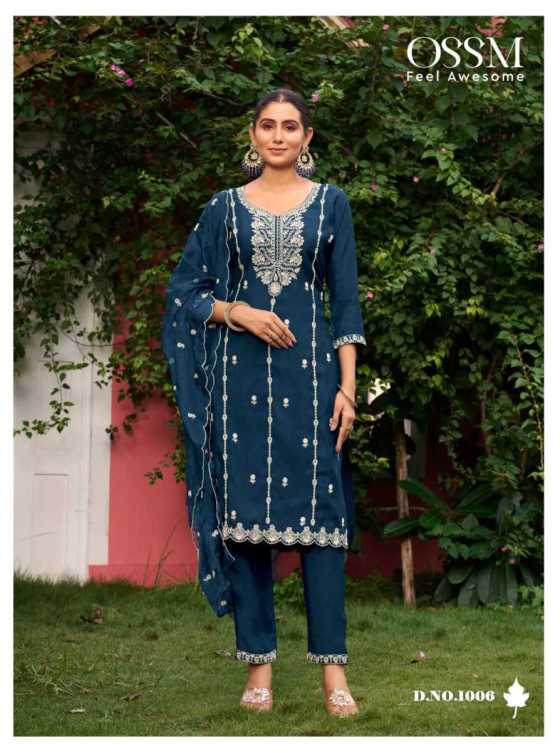 OSSM-GULABI-VOL-3-VISCOSE-ROMAN-SILK-WITH-HEAVY-EMB-AND-WITH-POCKET-AND-VISCOSE-ROMAN-SILK-PANT-AND-ORGANZA-WITH-EMB-WORK-KURTI-CATALOGUE-8