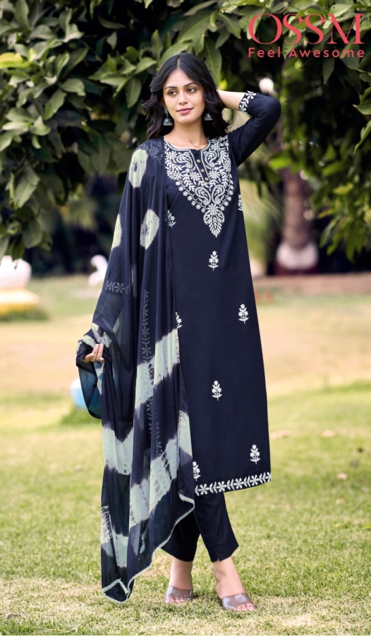 OSSM-LAKHNAVI-REYON-22KG-HEAVY-EMBROIDERY-AND-CHINON-FABRIC-DUPATTA-KURTI-CATALOGUE-3