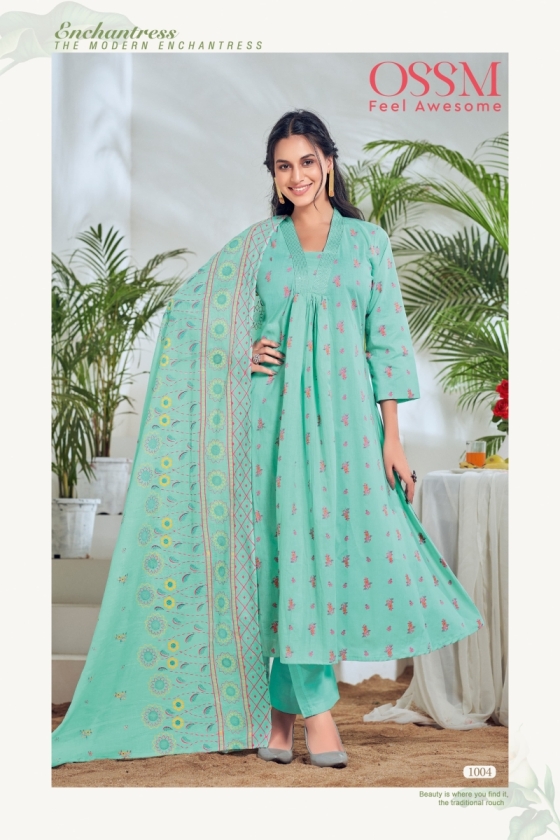 OSSM-SUMMER-SHADES-PURE-COTTON-PRINT-ALINE-V-NECK-WITH-POKET-COTTON-MAL-PRINT-DUPATTA-KURTI-PANT-DUPATTA-CATALOGUE-4