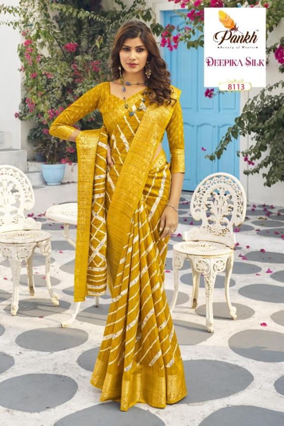 PANKH-DEEPIKA-SILK-SERIES-8101-TO-8116-MUNGA-SILK-PRINTED-WITH-WEAVING-BORDER-SAME-FABRIC-AND-PRINTED-BLOUSE-SAREE-CATALOGUE-3