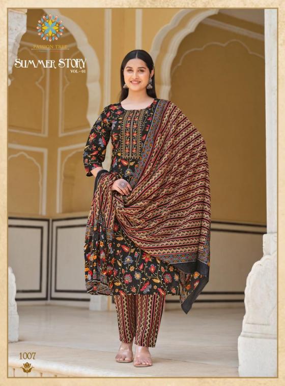 PASSION-TREE-SUMMER-STORY-VOL-1-HEAVY-COTTON-WITH-CLASSY-PRINT-COTTON-KURTI-PANT-AND-DUPATTA-CATALOGUE-3