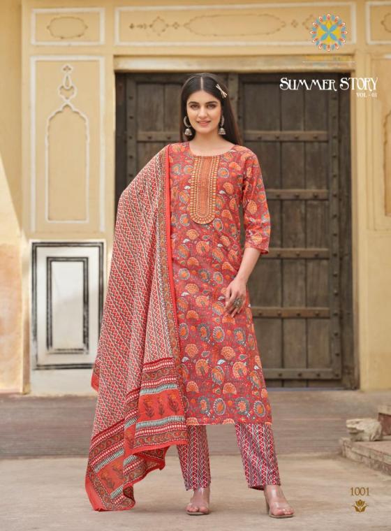 PASSION-TREE-SUMMER-STORY-VOL-1-HEAVY-COTTON-WITH-CLASSY-PRINT-COTTON-KURTI-PANT-AND-DUPATTA-CATALOGUE-7