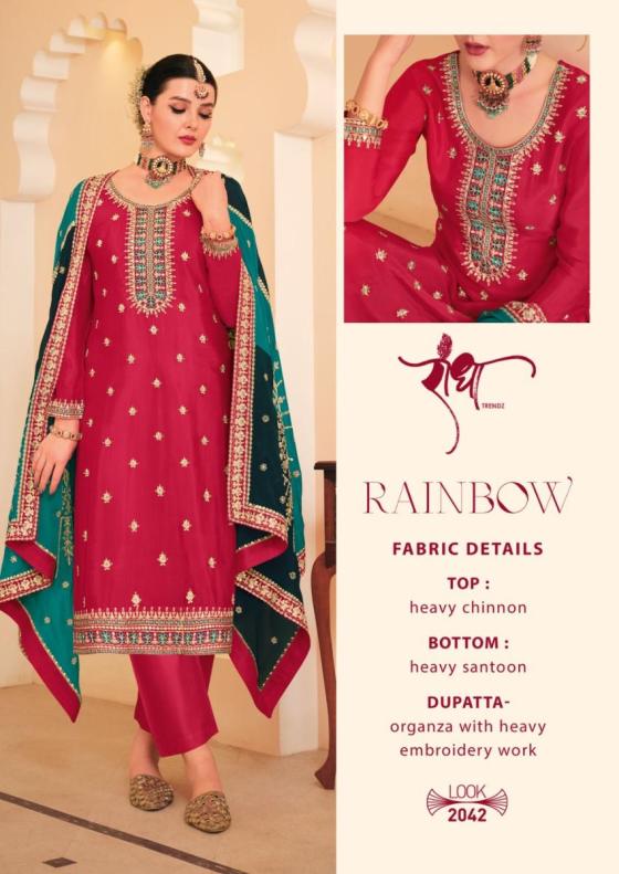 RADHA-RAINBOW-SERIES-2041-TO-2044-HEAVY-CHINON-WITH-HEAVY-EMBROIDERY-WORK-HEAVY-PREMIUM-SANTUN-AND-ORGANZA-DRESS-MATERIAL-CATALOGUE-7