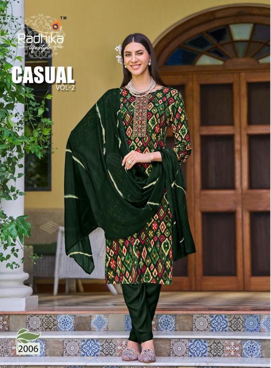 RADHIKA-LIFE-STYLE-SATRANGI-VOL-4-MODAL-CHANDERI-PRINT-WITH-HANDWORK-TOP-AND-PANT-FABRIC-AND-JACQUARD-DUPATTA-KURTI-CATALOGUE-2