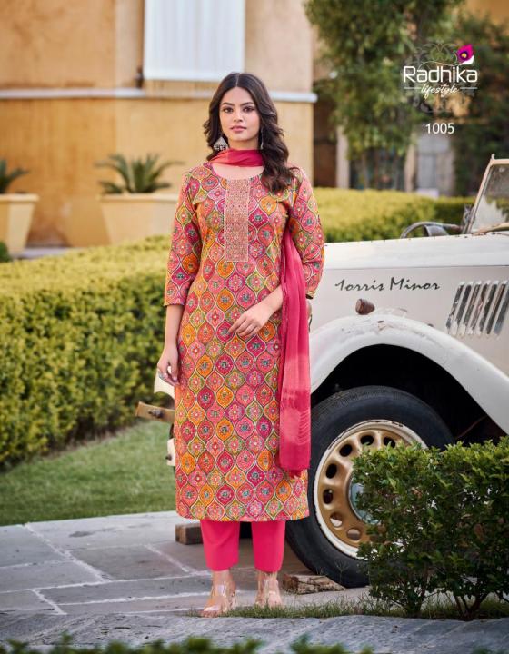 RADHIKA-LIFESTYLE-CASUAL-VOL-1-HEAVY-REYON-FOIL-PRINT-WITH-EMBROIDERY-WORK-KURTI-PANT-DUPATTA-CATALOGUE-10