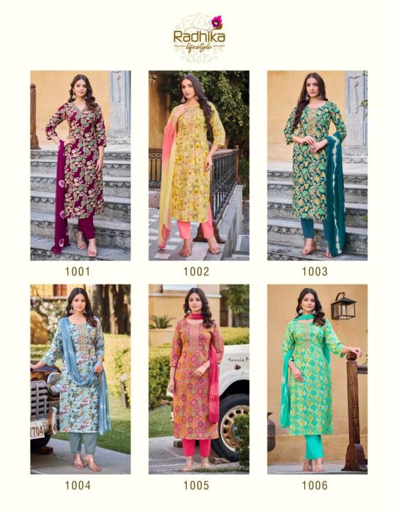 RADHIKA-LIFESTYLE-CASUAL-VOL-1-HEAVY-REYON-FOIL-PRINT-WITH-EMBROIDERY-WORK-KURTI-PANT-DUPATTA-CATALOGUE-11