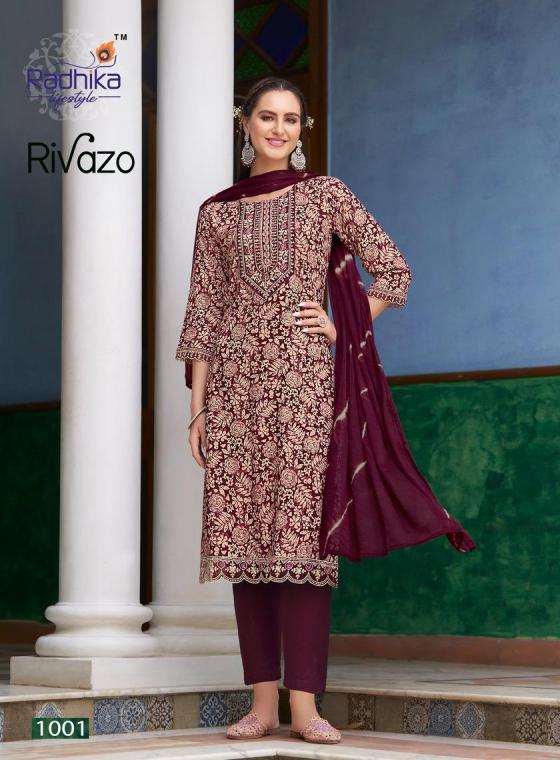 RADHIKA-LIFESTYLE-RIVAZO-VOL-1-HEAVY-REYON-FOIL-PRINT-WITH-EMBROIDERY-WORK-AND-CHIFFON-DUPATTA-WITH-LACE-KURTI-CATALOGUE-13