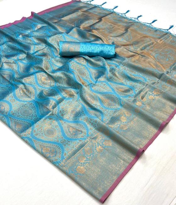 RAJBBER-KALAA-SAVOY-SERIES-14001-TO-14006-TWO-TONE-HANDLOOM-WEAVING-SILK-CONTRAST-SELVAGE-BORDER-SAREE-CATALOGUE-17