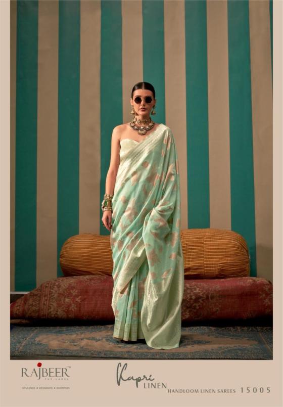 RAJBEER-KAPRI-LINEN-SERIES-15001-TO-15006-HANDLOOM-WEAVING-LINEN-SAREES-WITH-LINEN-BLOUSE-SAREE-CATALOGUE-3