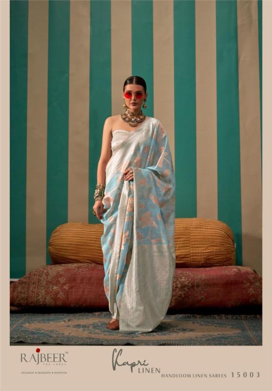 RAJBEER-KAPRI-LINEN-SERIES-15001-TO-15006-HANDLOOM-WEAVING-LINEN-SAREES-WITH-LINEN-BLOUSE-SAREE-CATALOGUE-5