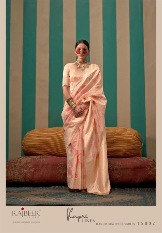 RAJBEER-KAPRI-LINEN-SERIES-15001-TO-15006-HANDLOOM-WEAVING-LINEN-SAREES-WITH-LINEN-BLOUSE-SAREE-CATALOGUE-6