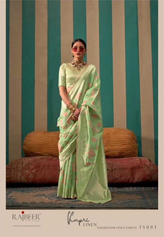 RAJBEER-KAPRI-LINEN-SERIES-15001-TO-15006-HANDLOOM-WEAVING-LINEN-SAREES-WITH-LINEN-BLOUSE-SAREE-CATALOGUE-7