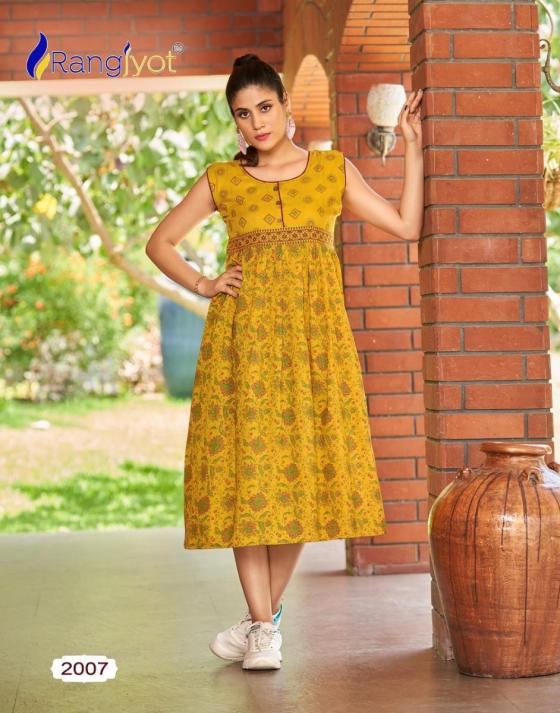 RAJNGJYOT-SUMMER-QUEEN-VOL-2-COTTON-TWO-TONE-WITH-GOLD-PRINT-MATCHING-STYLE-AND-CLASS-WITH-LUXURY-AND-COMFORT-TOP-KURTI-CATLOG-9