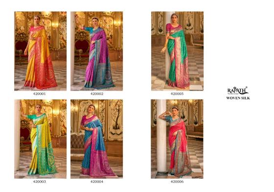 RAJPATH-SOPHIA-SERIES-420001-TO-420006-BANARSI-SILK-WEAVING-WORK-SAREE-FEATURES-AN-ELEGANT-CONTRAST-BORDER-OR-PALLU-SAREE-CATALOGUE-10