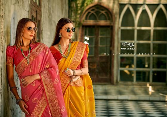 RAJPATH-ZILMIL-SILK-390000-SERIES-390001-TO-390006-TISSUE-SILK-WITH-WEAVING-WORK-CONTRAST-BORDER-WITH-CONTRAST-ART-BLOUSE-CATALOGUE-1