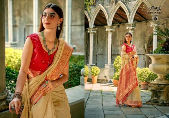 RAJPATH-ZILMIL-SILK-390000-SERIES-390001-TO-390006-TISSUE-SILK-WITH-WEAVING-WORK-CONTRAST-BORDER-WITH-CONTRAST-ART-BLOUSE-CATALOGUE-7