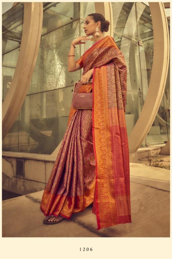 RAJTEX-D.NO-1201-TO-1206-ZARI-BROCADE-HANDWOVEN-SILK-SAREE-CATLOG-1