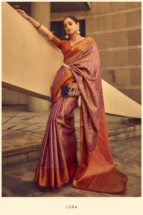 RAJTEX-D.NO-1201-TO-1206-ZARI-BROCADE-HANDWOVEN-SILK-SAREE-CATLOG-7