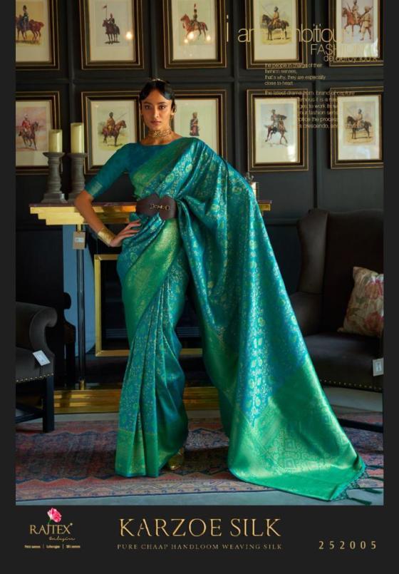 RAJTEX-KARZOE-SILK-SERIES-252001-TO-252007-SOFT-SILK-CHAAP-HANDLOOM-WEAVING-SAREE-CATALOGUE-13