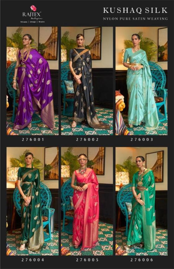 RAJTEX-KUSHAQ-SILK-SERIES-276001-TO-276006-NYLON-SATIN-HANDLOOM-WEAVING-SAREE-CATLOG-7