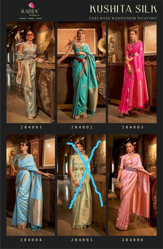 RAJTEX-KUSHITA-SILK-SERIES-284004-TO-284006-COPPER-ZARI-BASE-HANDLOOM-WEAVING-SAREE-CATALOGUE-1