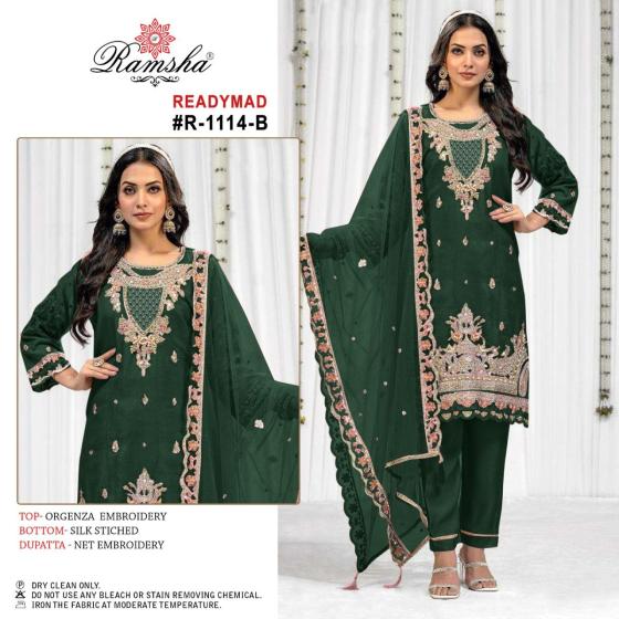 RAMSHA-R-1114-ORGANZA-EMBROIDERY-AND-SILK-STICH-BOTTOM-NET-EMBROIDERY-DUPATTA-DRESS-CATALOGUE-2