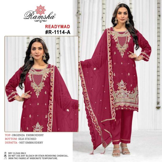 RAMSHA-R-1114-ORGANZA-EMBROIDERY-AND-SILK-STICH-BOTTOM-NET-EMBROIDERY-DUPATTA-DRESS-CATALOGUE-3