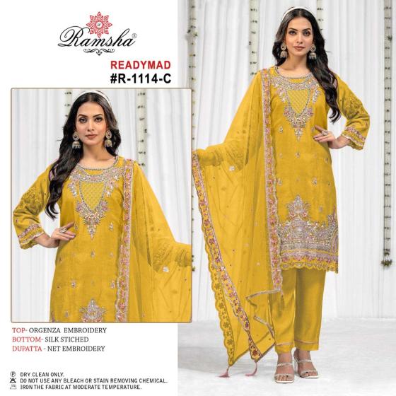 RAMSHA-R-1114-ORGANZA-EMBROIDERY-AND-SILK-STICH-BOTTOM-NET-EMBROIDERY-DUPATTA-DRESS-CATALOGUE-5