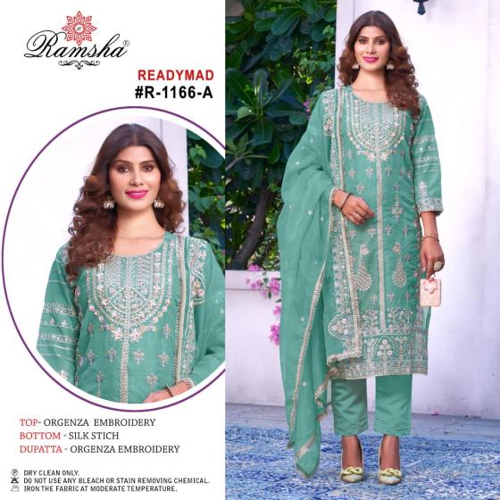 RAMSHA-R-1166-ORGANZA-EMBROIDERY-AND-SILK-STICH-BOTTOM-NET-EMBROIDERY-DUPATTA-DRESS-CATALOGUE-2