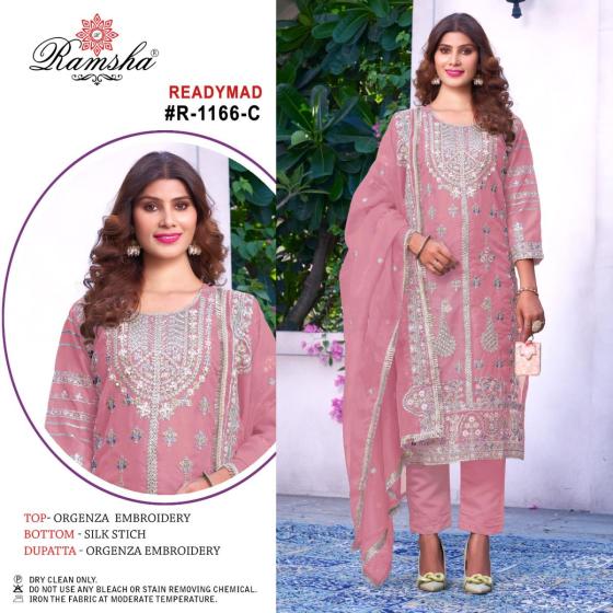 RAMSHA-R-1166-ORGANZA-EMBROIDERY-AND-SILK-STICH-BOTTOM-NET-EMBROIDERY-DUPATTA-DRESS-CATALOGUE-4