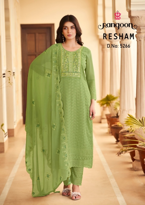 RANGOON-RESHAM-SIFLI-GEORGETTE-WITH-FANCY-EMBROIDERY-NECK-AND-KHATLI-HANDWORK-MIRROR-NECK-WITH-5