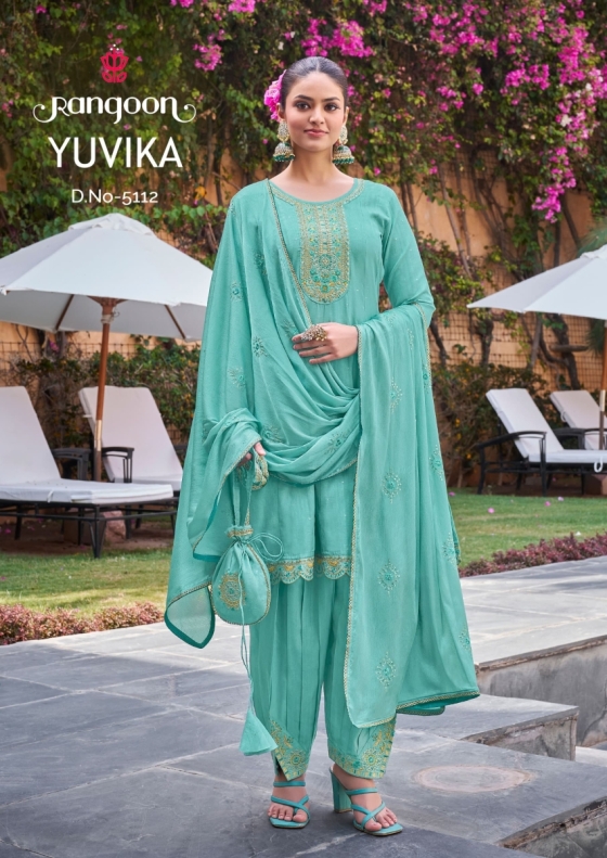 RANGOON-YUVIKA-VISCOSE-WITH-FANCY-EMBROIDERY-WORK-AND-COTTON-MAL-INNER-WITH-PURCH-WORK-AFGHANI-STYLE-PANT-4