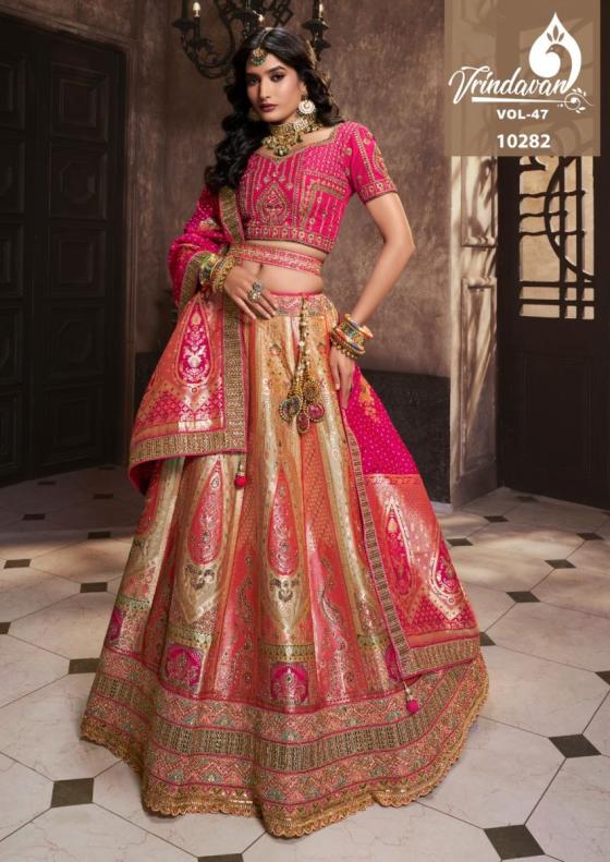 ROYAL-VRINDAVAN-VOL-47-BANARSI-SILK-BEAUTIFUL-LEHENGA-CATLOG-4