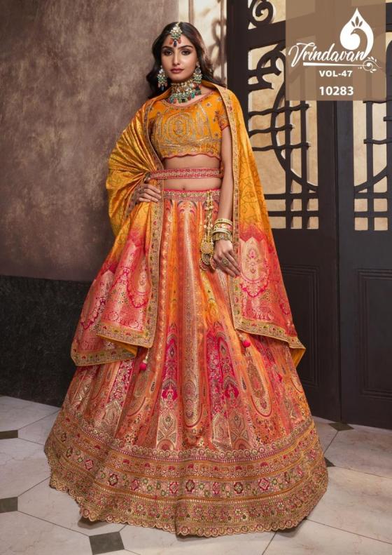 ROYAL-VRINDAVAN-VOL-47-BANARSI-SILK-BEAUTIFUL-LEHENGA-CATLOG-5