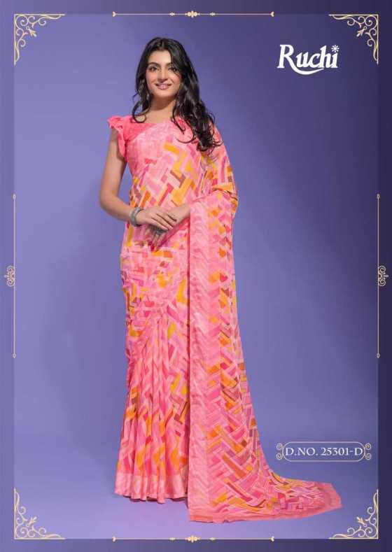 RUCHI-CHERRY-VOL-35-SERIES-25301A-TO-25303D-CHIFFON-SAREE-WITH-SARTIN-WEAVED-BORDER-CATALOGUE-10