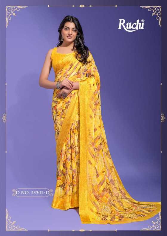 RUCHI-CHERRY-VOL-35-SERIES-25301A-TO-25303D-CHIFFON-SAREE-WITH-SARTIN-WEAVED-BORDER-CATALOGUE-6