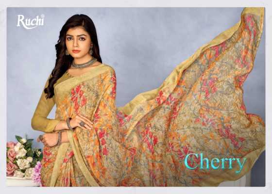 RUCHI-CHERRY-VOL-37-SERIES-27801A-TO-27803D-CHIFFON-SAREE-WITH-SARTIN-WEAVED-BORDER-CATALOGUE-1