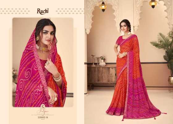 RUCHI-JALPARI-11TH-EDITON-SERIES-25901A-TO-25903D-CHIFFON-SAREE-WITH-ATTACHED-TASSELS-BANARSI-BORDER-DESIGNER-SAREE-CATALOGUE-31