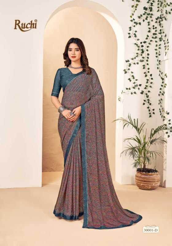 RUCHI-SAREE-SIMAYAA-22-CHIFFON-SAREE-WITH-ATTACHED-WEAVED-BANARSI-BORDER-SAREE-CATALOUGE-1