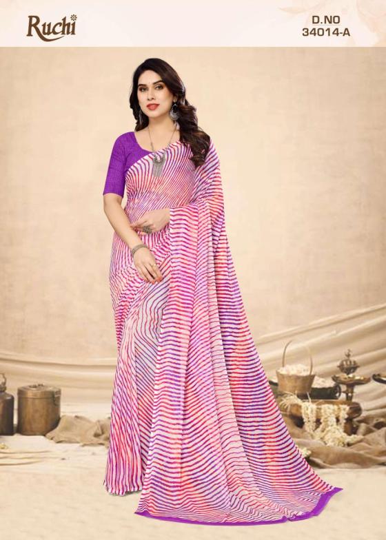 RUCHI-SAREES-STAR-CHIFFON-LEHRIYA-14-BEAUTIFUL-SET-TO-SET-SAREES-CATALOGUE-3